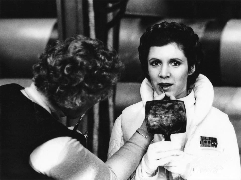 1979-ben, A Birodalom visszavág forgatásán (fotó: Lucasfilm)