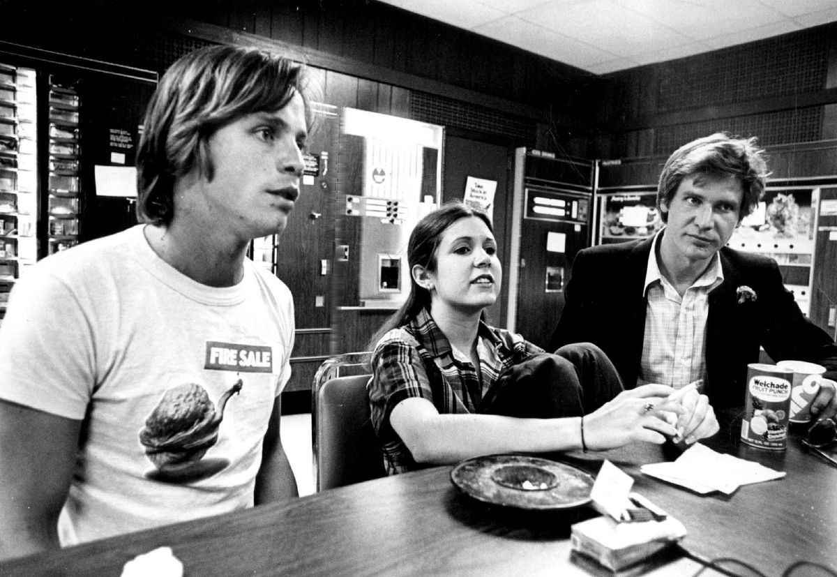 Mark Hamill, Carrie Fisher és Harrison Ford