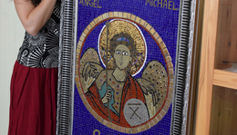 Szent Mihály arkangyal mozaik képe