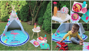 Gyereknapi mini piknik a kertben:)