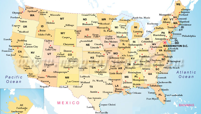 amerika térkép városok Melyik az USA legnépesebb városa?   II. rész   Pangea amerika térkép városok