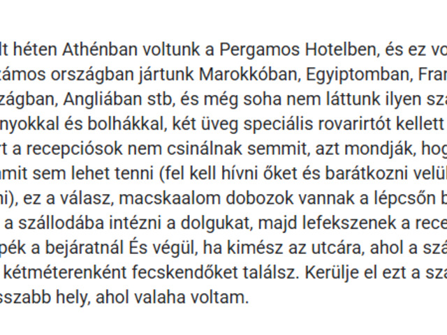 Ne aludj ebben a hotelban Athénba!  A horrorszálló!!!!       -10/5