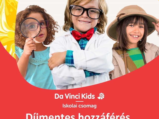 Díjmentes a Da Vinci Kids Iskolai Csomagja!