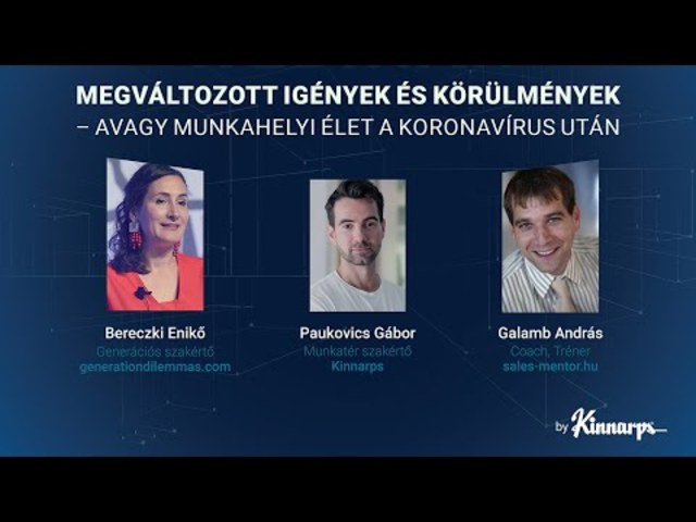Webinar: Megváltozott igények és körülmények – avagy munkahelyi élet a koronavírus után