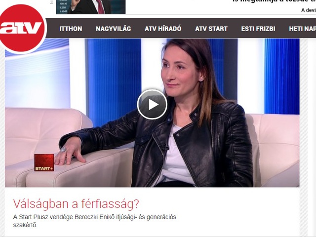 Generációs témával az ATV Startban!