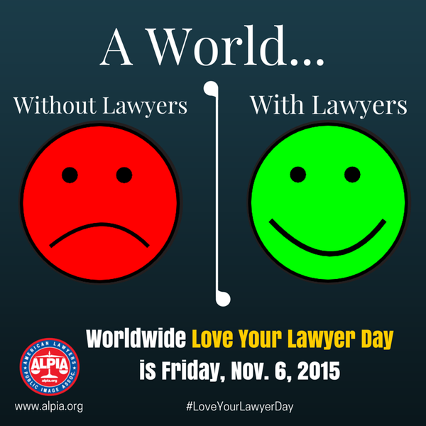 Love Your Lawyer Day Szeresd az ügyvéded nap Paragrafo