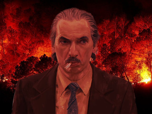 Napok óta ég egy erdős terület a csernobili tiltott övezetben