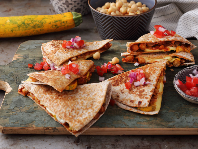 Csicseriborsós quesadilla