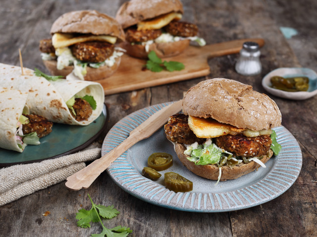 Adzuki babos falafel