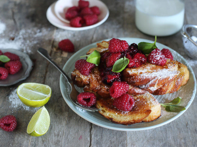 Vaníliás french toast szikkadt kalácsból