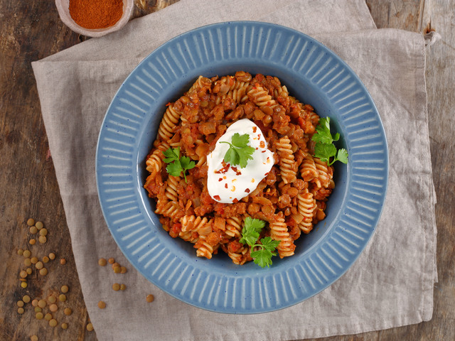 Lencsés fusilli