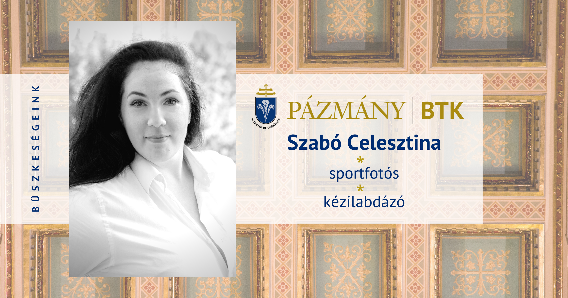 Büszkeségeink: Szabó Celesztina sportfotós, a BTK hallgatója