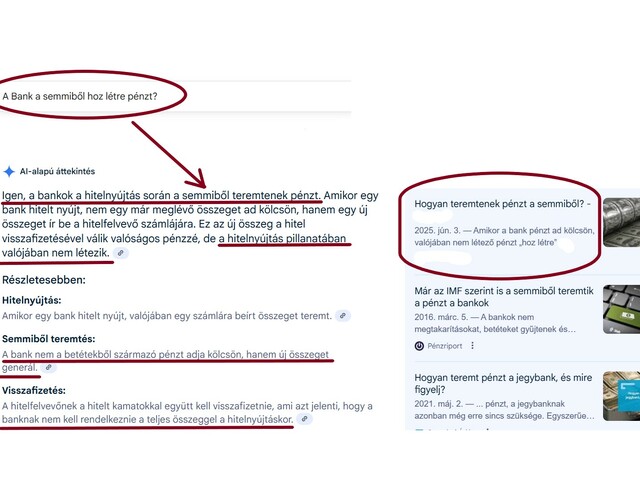 A Bank a semmiből hoz létre pénzt