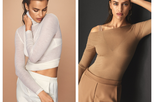 Irina Shayk: az új, természetes színekben elérhető knitwear kollekció sztárja