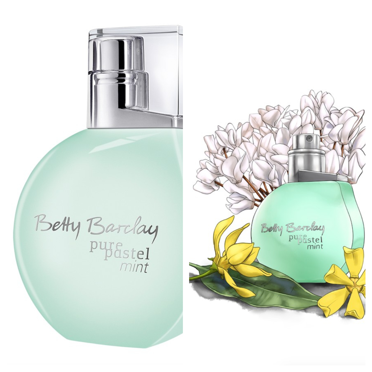 Betty Barclay pure pastel mint<br />stílus: vidám, gyengéd, megbízható<br />illatvilág: friss, virágos, púderes<br />szín: álomszép mentazöld,<br />diszkrét és finom<br />