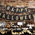 Fekete-arany 10 perces Halloween dekor