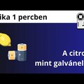 A citrom, mint galvánelem