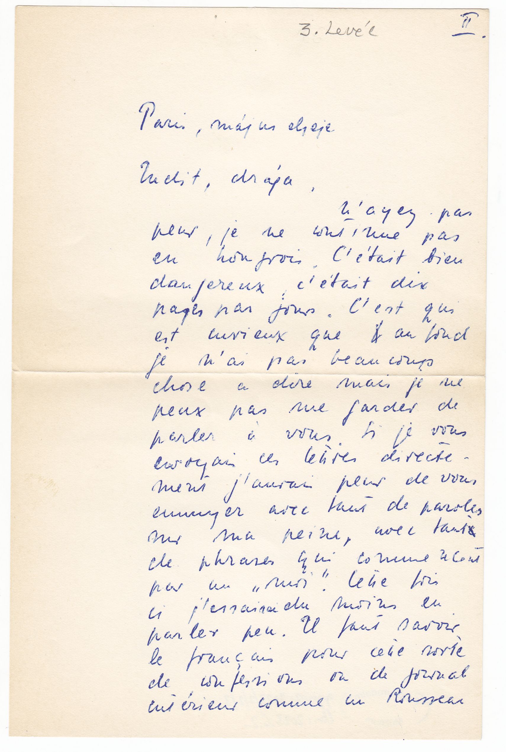 Szabó Zoltán levelei Károlyi Judithnak, 1948 (PIM Kézirattár)