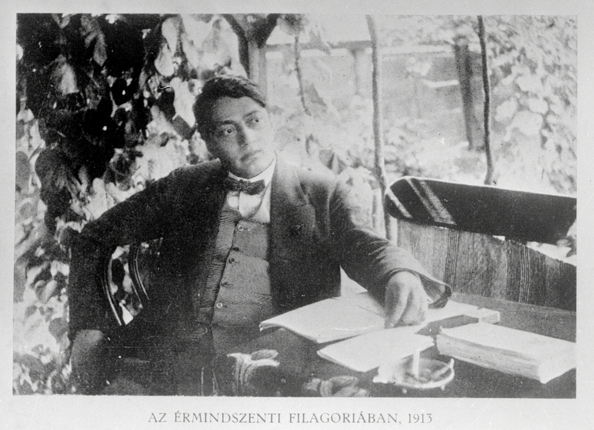 Ady Endre az érmindszenti filagóriában, 1913 nyara, Érmindszent; ismeretlen fotós (PIM, Művészeti, Relikvia- és Fotótár)