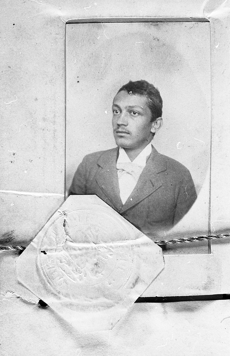 Ady Endre egyetemi index-képe, 1897; ismeretlen fotós (PIM, Művészeti, Relikvia- és Fotótár)