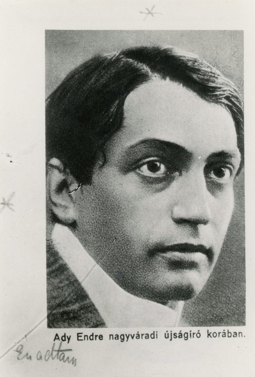 Ady Endre nagyváradi újságíró korában, 1903; ismeretlen fotós (PIM, Művészeti, Relikvia- és Fotótár)