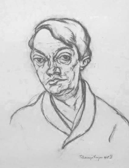 Tihanyi Lajos: Ady Endre, 1918 (MNMKK PIM, Művészeti, Relikvia- és Fotótár) 