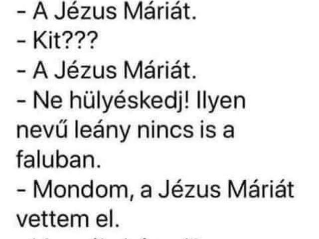 Jézus Mária!