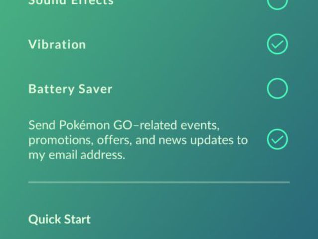 Pokémon GO! vs Akku idő, képernyőzár