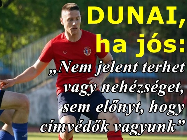 INTERJÚ | A Budapest Kupa-döntőre készülő Dunai András: „Mindent megteszünk, hogy mi emelhessük a magasba a trófeát”