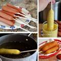 „10 db ’hotdog’ kukoricaliszt bundában”