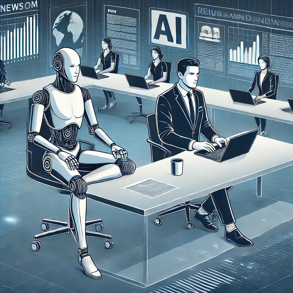 dall_e_2025-03-23_07_11_29_a_stylized_illustration_of_a_modern_newsroom_with_a_large_desk_where_a_humanoid_robot_and_a_human_journalist_sit_side_by_side_both_typing_on_laptops.webp