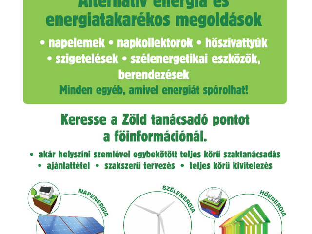 Energiatakarékosságban segítenek a Zöld pontok