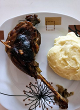 Ünnepi sült libacomb tört krumplival