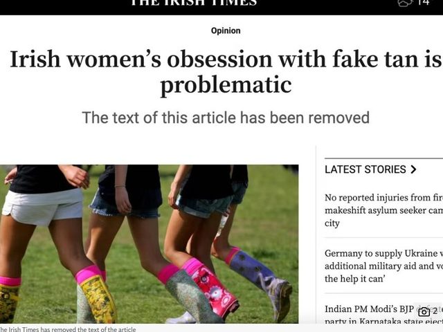 AZ IRISH TIMES SZERKESZTŐSÉGE ELNÉZÉST KÉRT OLVASÓITÓL A MESTERSÉGES INTELLIGENCIA SEGÍTSÉGÉVEL