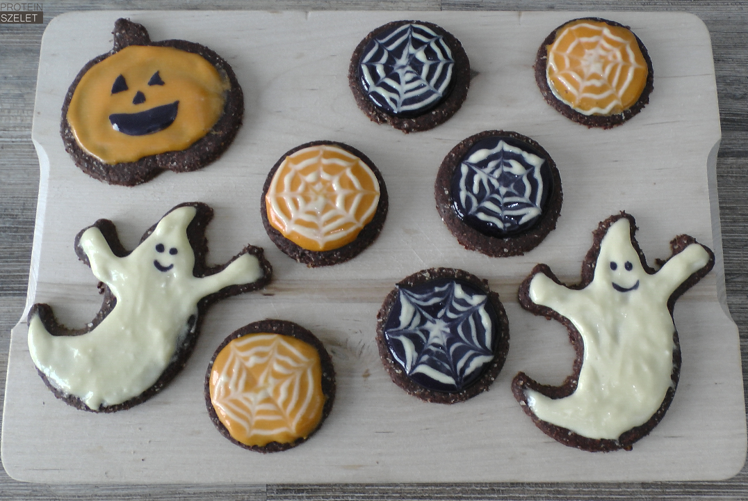 Halloween kakaós keksz recept 6
