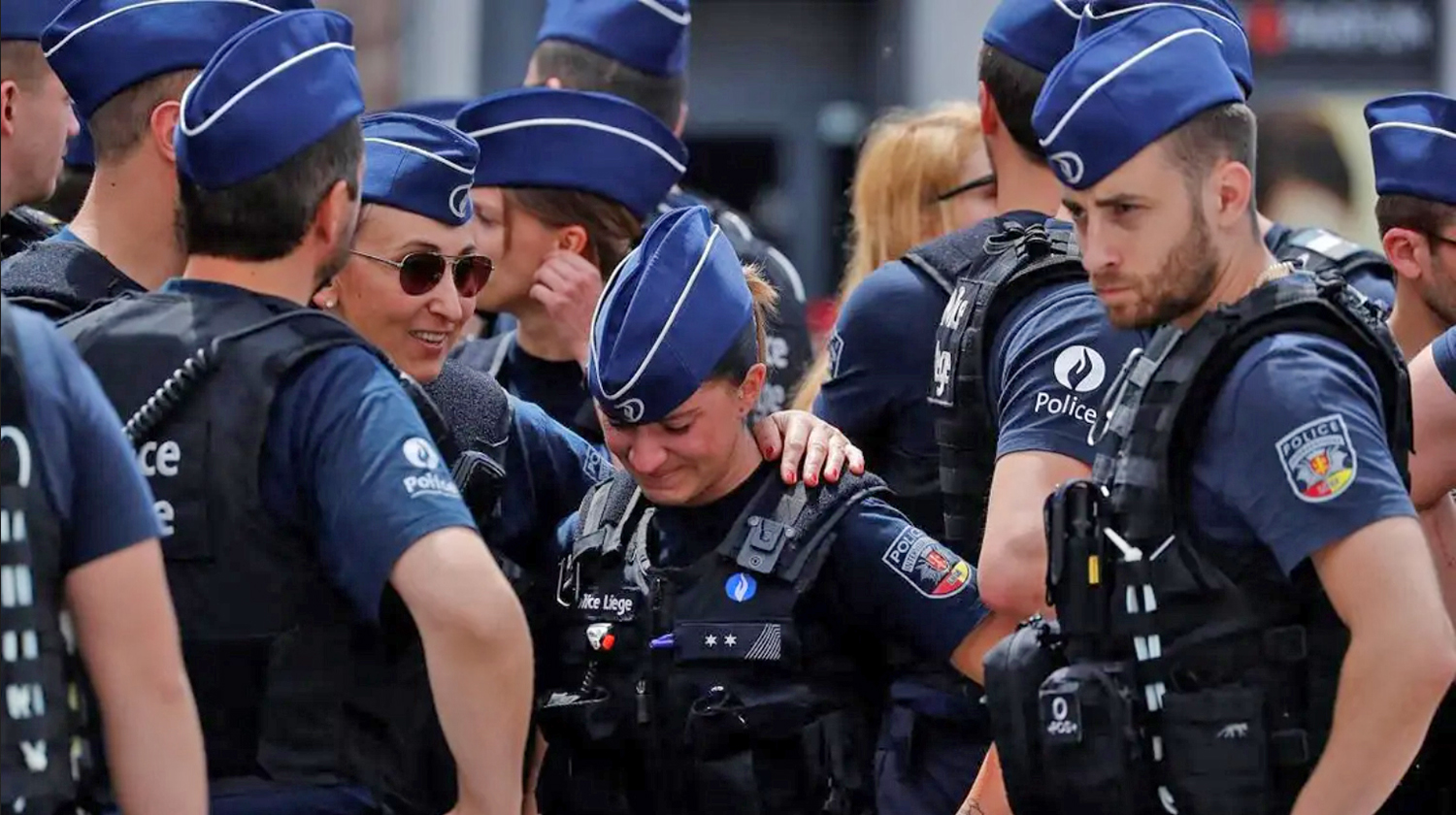 Európai rendőr egyenruha<br />Belgium<br />forrás: english.alarabiya.net
