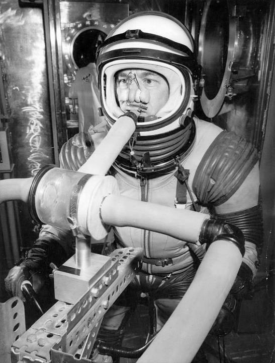Came across this the other day. Not really sure what is going on. Looks to be space suit testing in the 1964-1966 time frame..jpg
