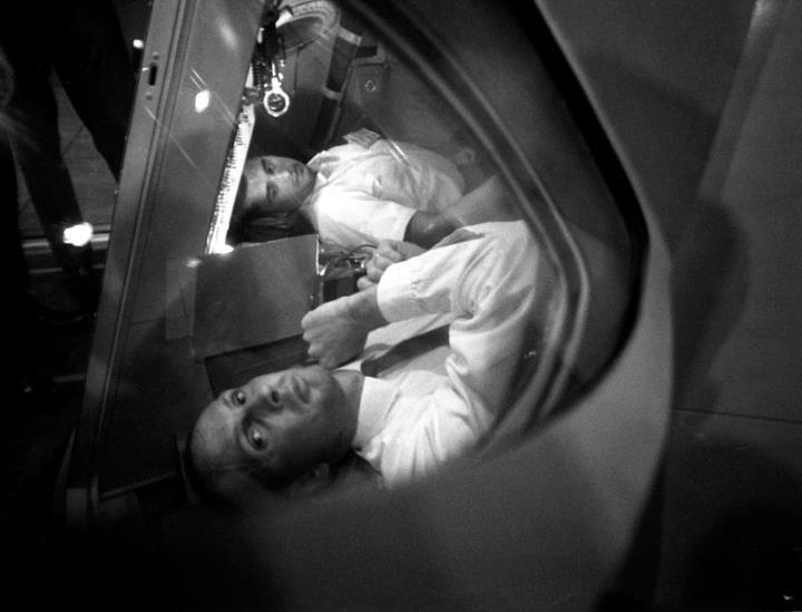 Photo from 1964 showing astronauts Ted Freeman and Roger Chaffee in the Gemini mission simulator.jpg