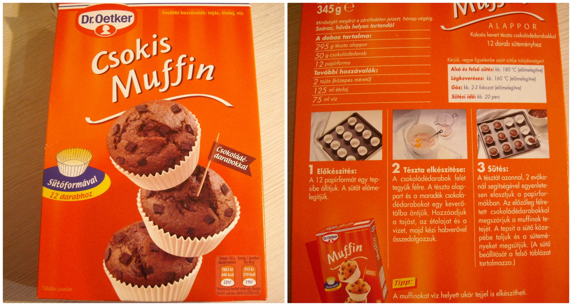 Dr. Oetker csokis muffin alappor TESZT