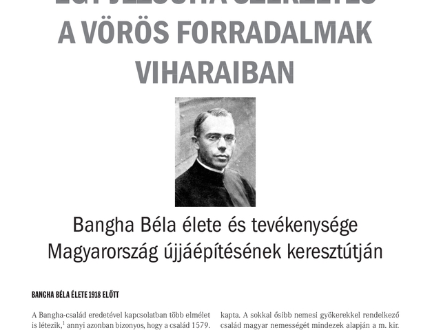 Egy jezsuita szerzetes a vörös forradalmak viharaiban