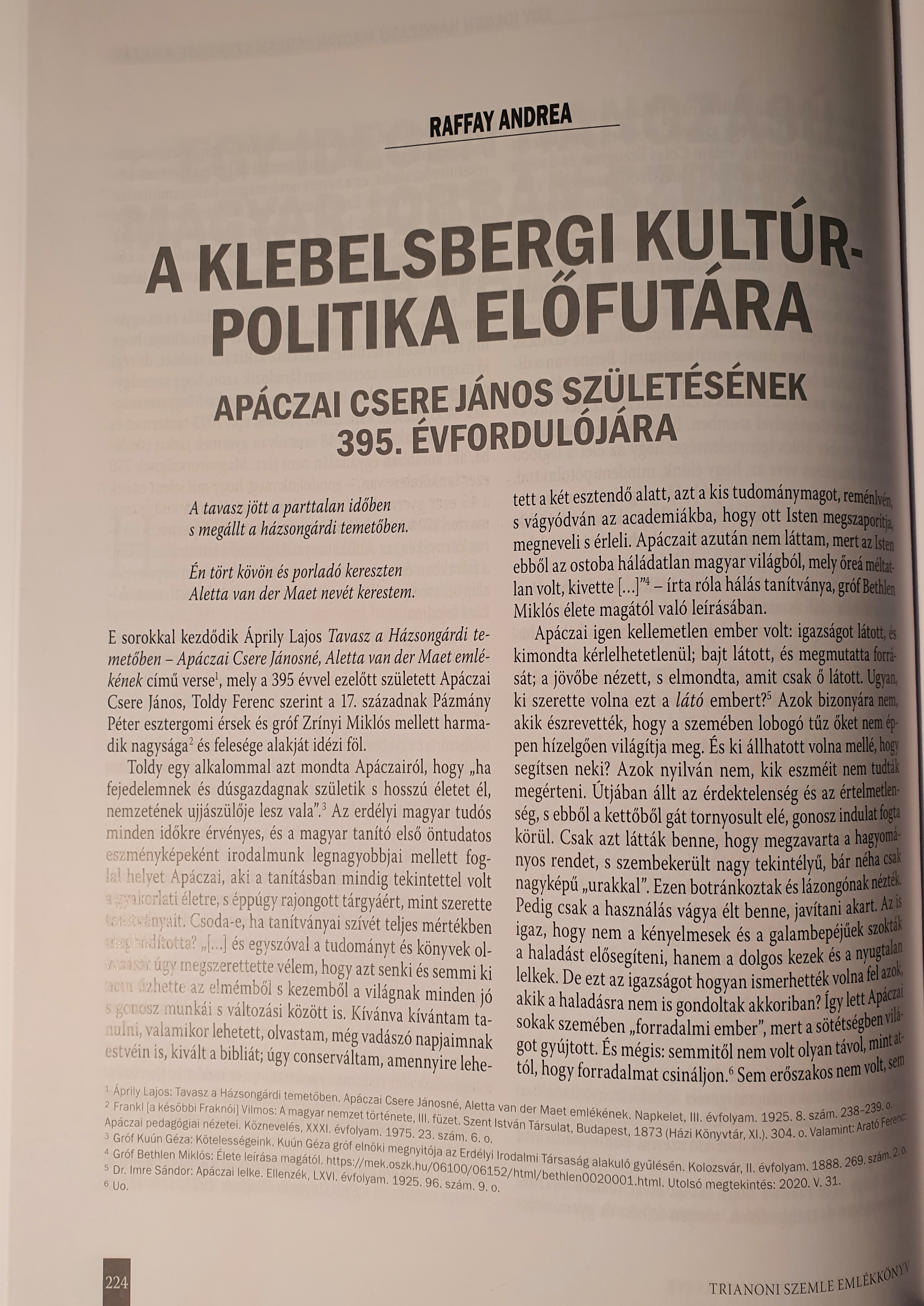 A klebelsbergi kultúrpolitika előfutára