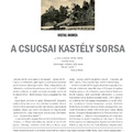 Vastag Andrea: A csucsai kastély sorsa - Megjelent a Trianoni Szemle 2018. évi dupla (I.-II.) számában