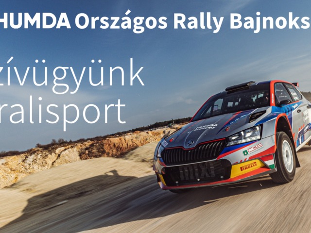 A HUMDA a 2023-as Országos Rally Bajnokság névadó támogatója