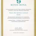 Bonis Bona Életműdíjat kapott Prof. Dr. Kovács László