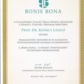 Bonis Bona Életműdíjat kapott Prof. Dr. Kovács László