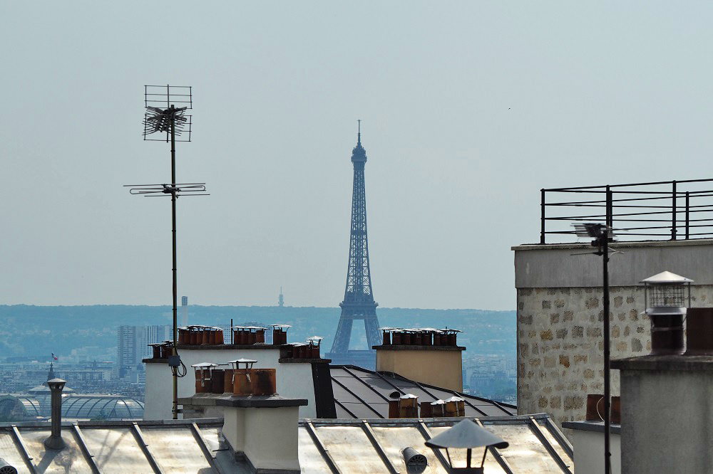 Eiffel torony a Montmartre-ról.