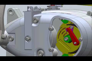 Jawa 50 21 motor animáció