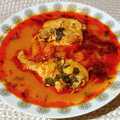 Thai vörös currys sütőtökös csirkeleves