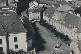 Látképek a Bazilika tornyából a két világháború között