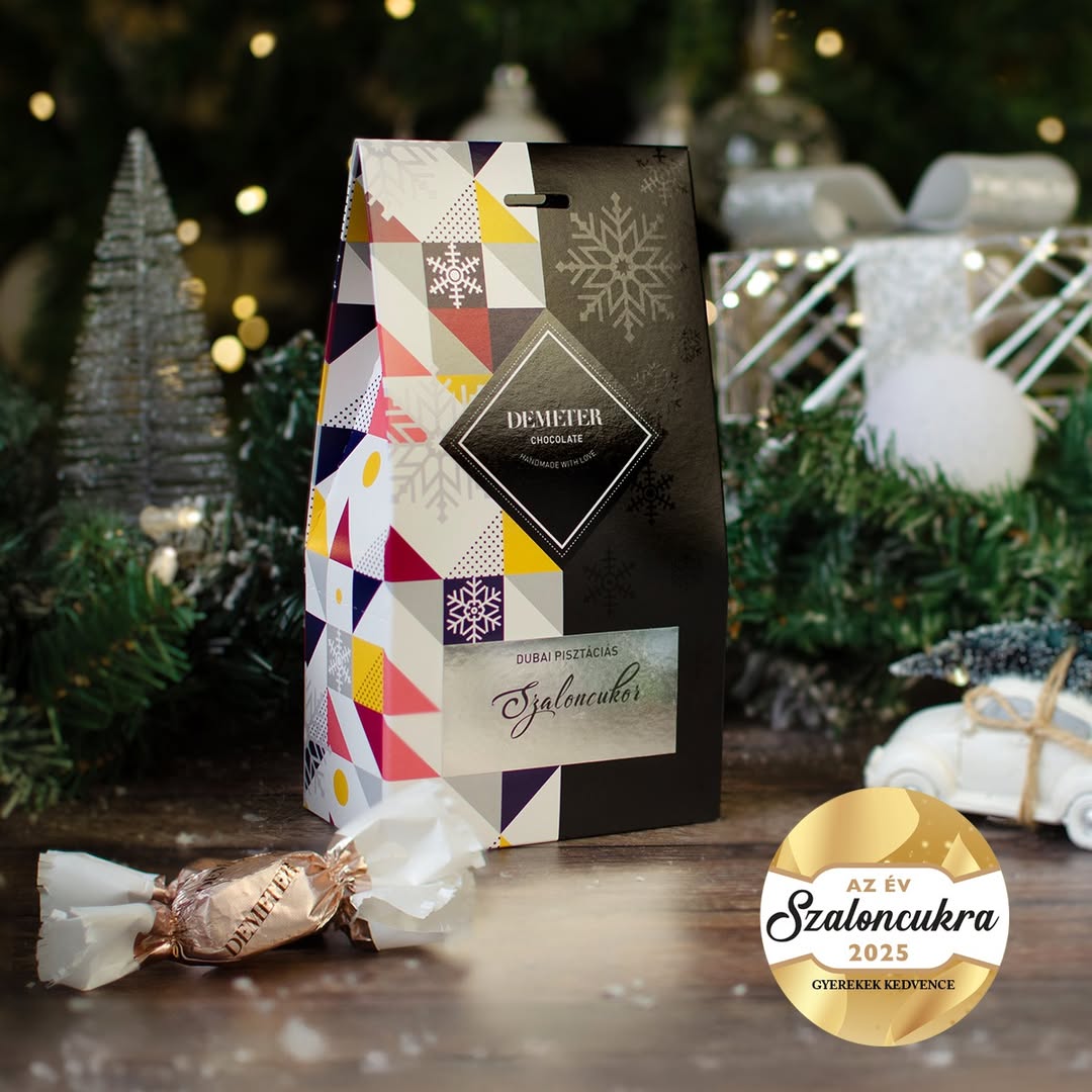 Az év szaloncukra díjat nyert a Demeter Chocolate Dubai pisztáciás szaloncukra